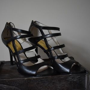 Michael Kors Strappy Stiletto Sandal Black Size 8